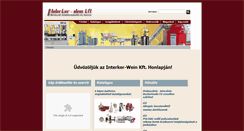 Desktop Screenshot of interker-wein.hu